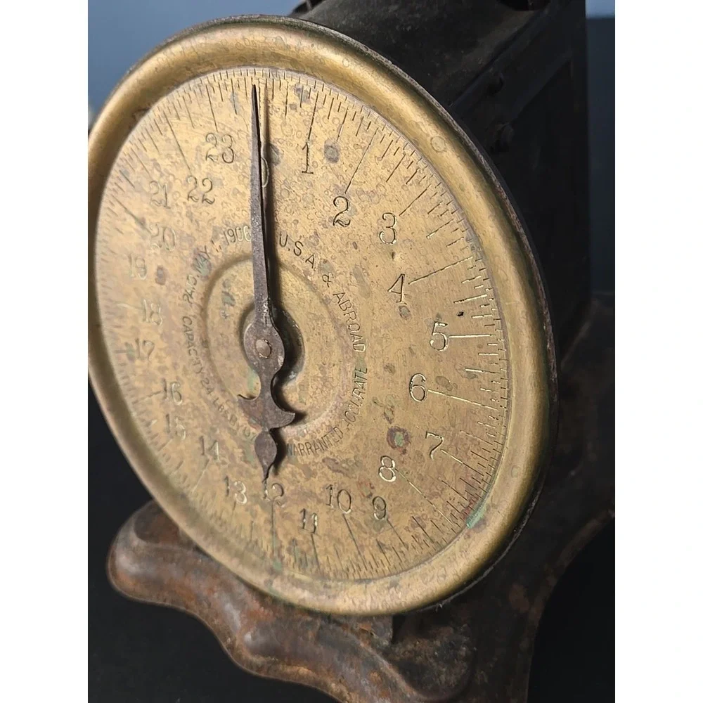 Vintage‎ Antique 24 LB Farmhouse Scale Triner Scales Pat 1906 Chicago Regulating